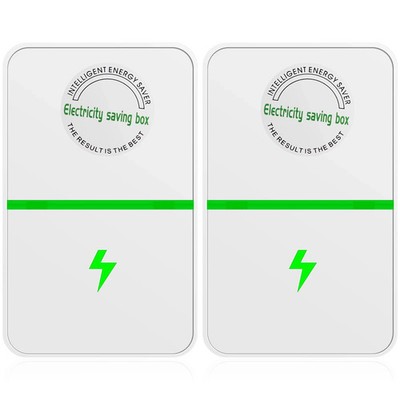2pcs Pro Power Saver Energy Saver Household Power Saver Electricity Saving US