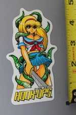 Hook-Ups Skateboards Tentacles Sexy Anime Girl Z3A Vintage Skateboarding STICKER