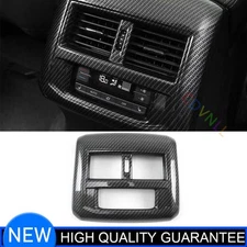 For Volkswagen Atlas 2018-2023 Carbon Fiber Rear Air Outlet Vent Frame Decor ABS