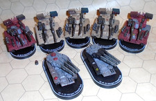 Mechwarrior Defiance Industries Super-Heavy Tanks x7 Battletech Wizkids Lot