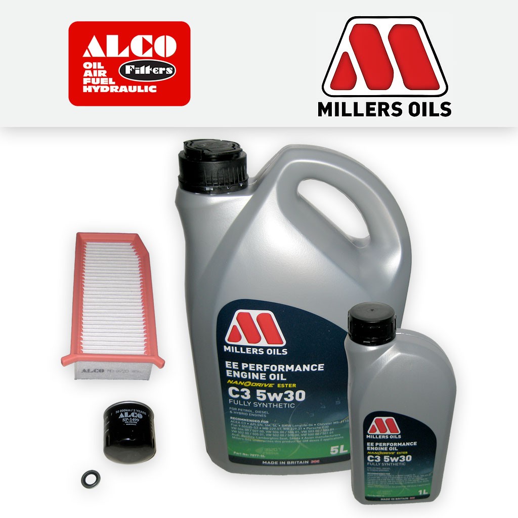 SERVICE KIT for DACIA DUSTER 1.5 DCI K9K6 OIL AIR FILTERS +EE OIL (2017-2019)