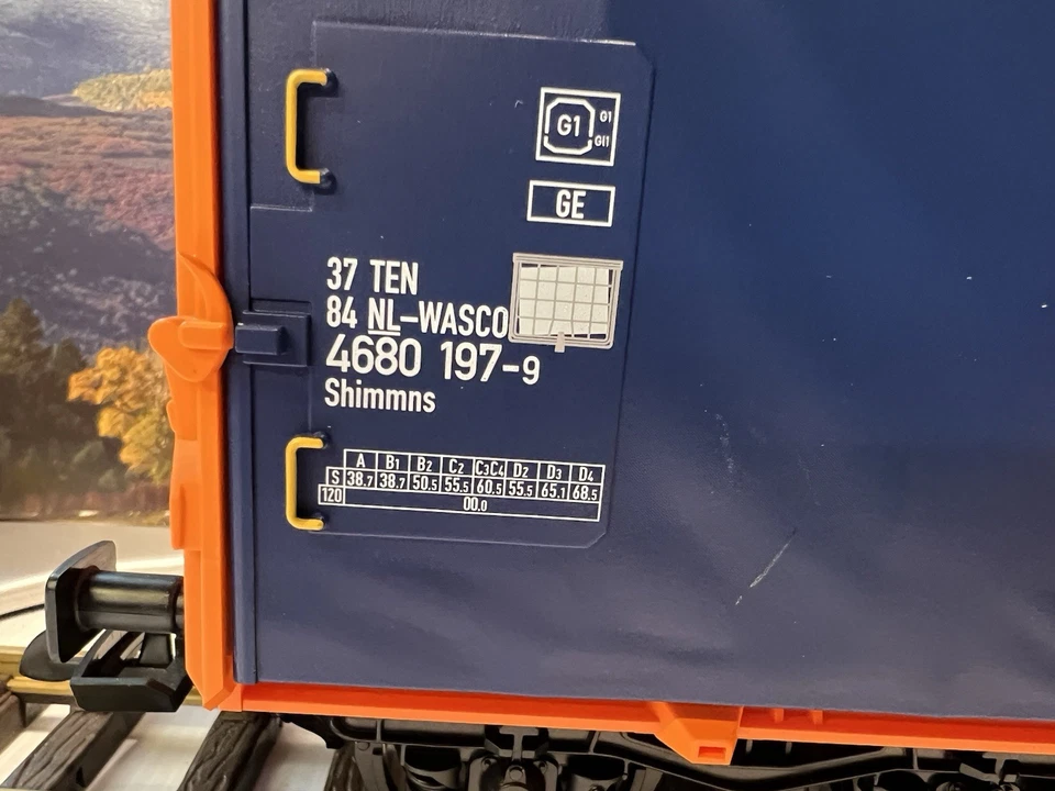 PIKO LGB G Scale 37748 Wascosa Shimmns Covered Freight Car New In Box! - Image 2 of 4