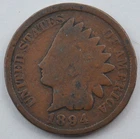 1894 1C Indian Head Cent #427