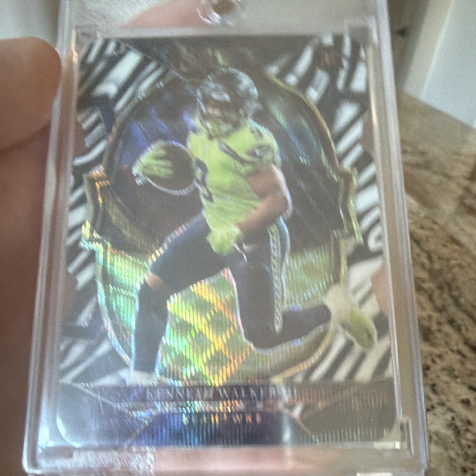 2022 Panini Select Football Kenneth Walker III #2 Zebra Prizm Die-Cut Seahawks