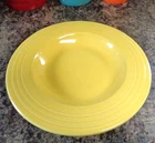 FIESTA WARE HLC USA Large Wide Rimmed Soup Pasta Bowl 12" ~ YELLOW
