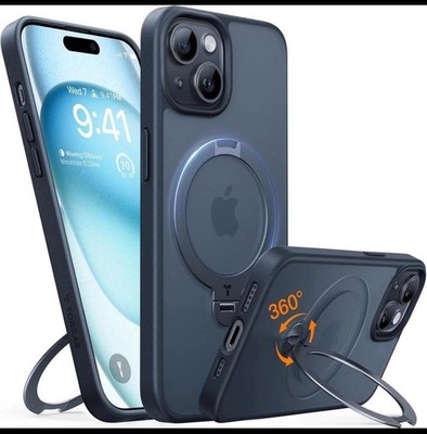  TORRAS UPRO Ostand Spin Series für iPhone 15 Black Handyhülle