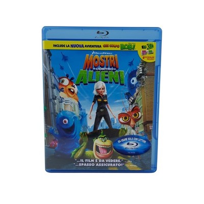 Monster gegen Alien Blu Ray Che Shot Bob 3D Animationsfilm italienische Ausgabe