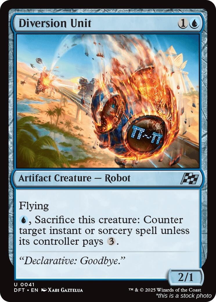 Diversion Unit (DFT 41), Foil, Aetherdrift, MTG