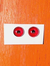 6 pair of New Concept Glass Eyes For Taxidermy And Decoy Making. 10mm Red