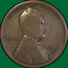 1915-S Lincoln Wheat Cent Very Good VG Coin #36118