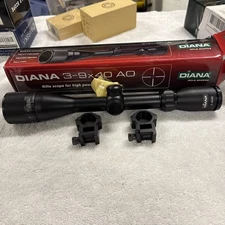 Diana 3-9x40 AO High Powered Air Rifle Scope Matte Black Finish W/Rings New