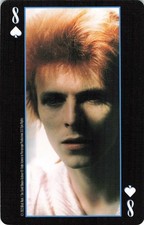 David Bowie Ziggy Stardust 8 of Spades Playing Card – Aladdin Sane Collection