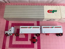 TONKIN CF MOTOR FREIGHT TANDEM WHITE SEMI TRUCK DIECAST SET 1:53 HAULER
