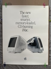 Apple iMac  CD Burning   Poster 2000, 22"x28" Authentic