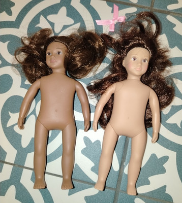 UNSERE GENERATION MINI PUPPE LORI KONVOLUT X 2 Puppen 6 Zoll Puppe