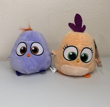 Purple And Orange Angry Birds Hatchlings 6 inch Plush Toy Soft