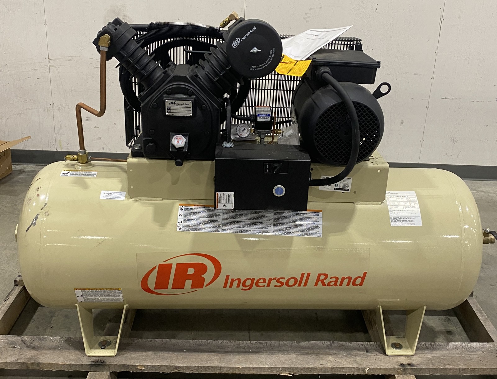 Ingersoll Rand 2475D 5 HP 80 Gal. Stationary 230V Reciprocating Air Compressor