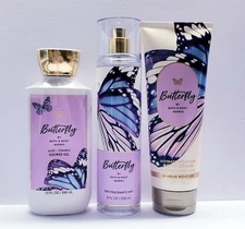 Bath & Body Works BUTTERFLY Body Cream, Shower gel and Fragrance Mist