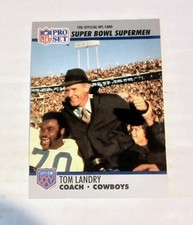 1990 Pro Set Super Bowl XXV Silver Anniversary - Tom Landry #27