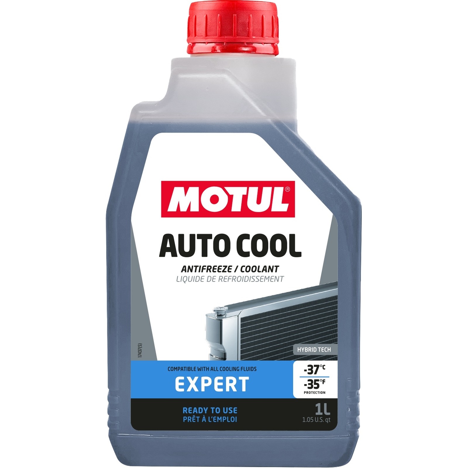 Motul Auto Cool Expert -37C Car Antifreeze Coolant - Ready To Use - 1 Litre 1L