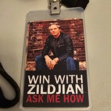 2006 Velvet Revolver Matt Sorum Zildjian Promo Laminate ONLY No Lanyard