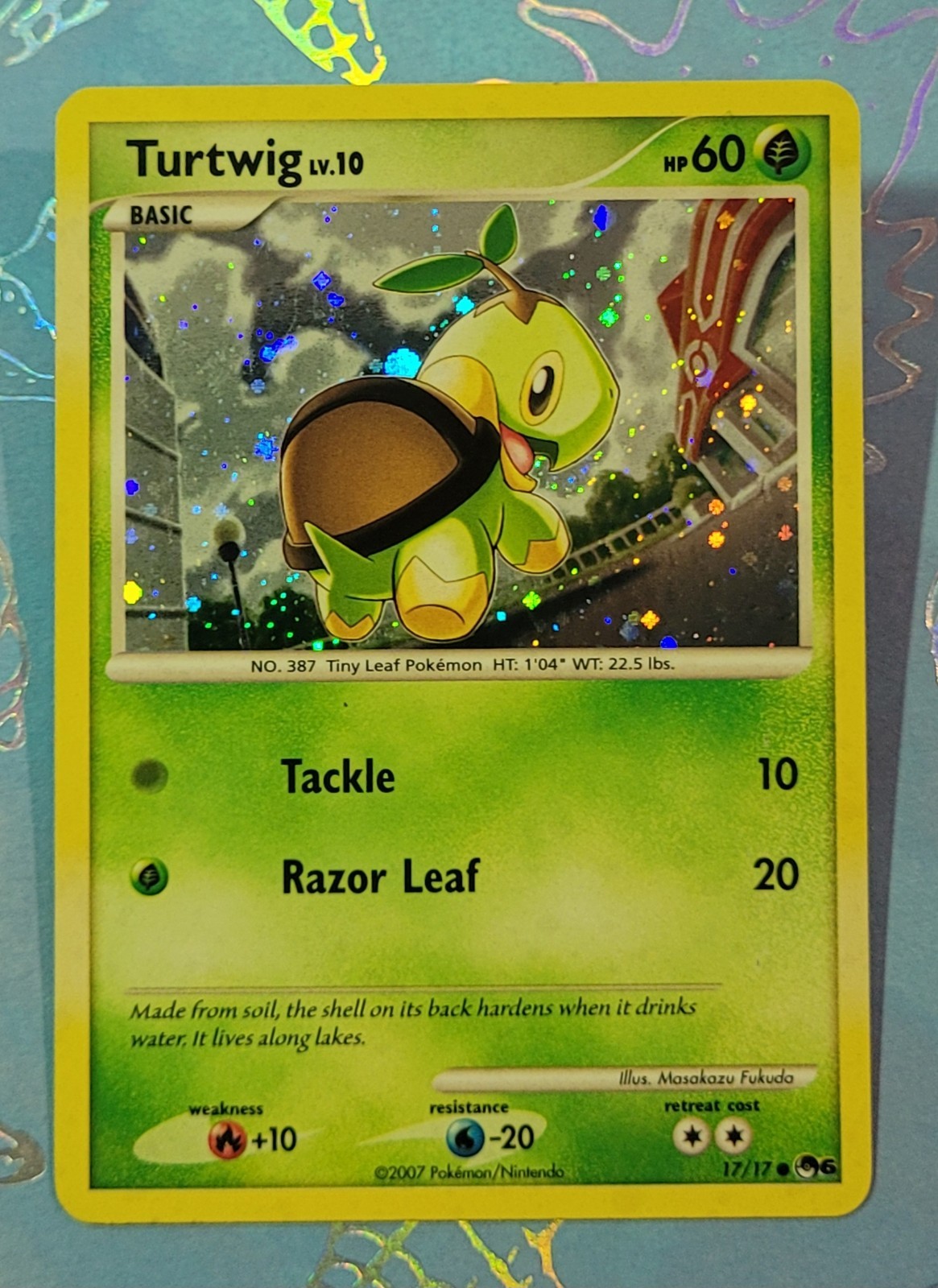 2007 Turtwig 17/17 Pop Series 6 Pokemon TCG LP