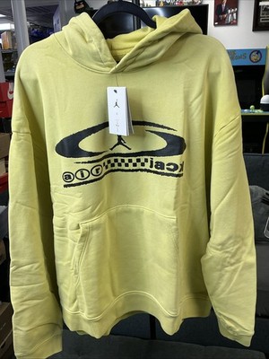 Jordan x Travis Scott Pullover Hoodie Celery FQ7821-308 Size L Cactus Jack $175