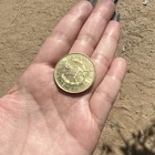 Mexican Coin Gold Color Eagle and Snake Design Mexico (1905-Now)