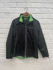 backswing jacket womans size 10 black and green golf jacket / windbreaker #201