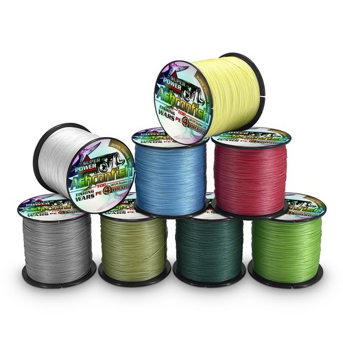 Lenza da Pesca Intrecciata 500M 70LB Filo PE Super Forte per Acqua Salata e - Foto 7 di 9