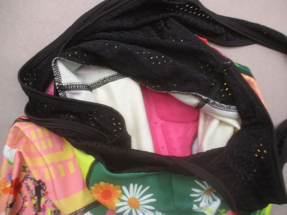 Miloto Talla M Mujer Floral Malla Gel Acolchado Compresión Ciclismo Culoto 286 Foto 4 de 4