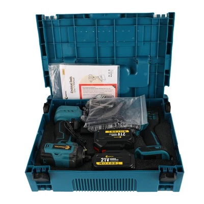 CONENTOOL 2025 Impact Wrench + 3in1 Cordless Drill Driver Impact Combi Drill 2*Batteries