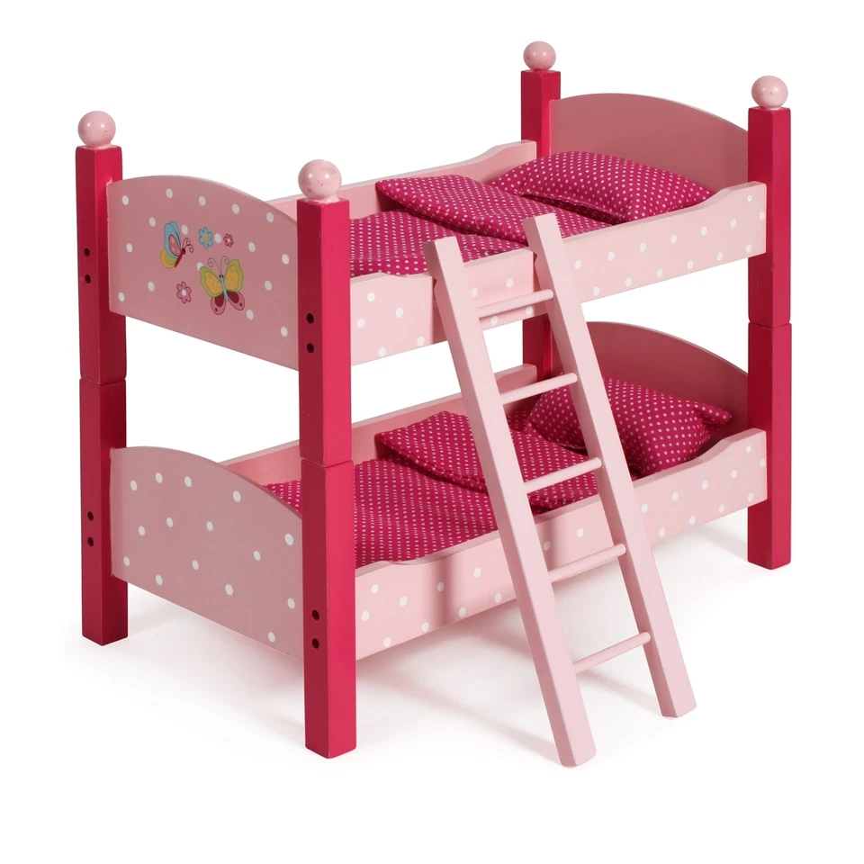 Chic Holz-puppenetagenbett Papilio Pink