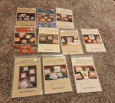 Lot of 10 Lizzie Kate Holiday Christmas Cross Stitch Pattern Kits New Old Stock