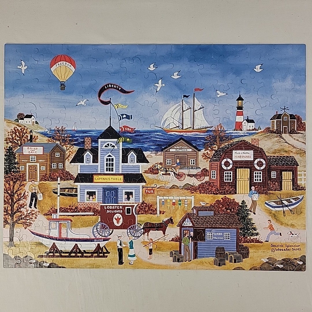 Jane Wooster Scott Puzzle Seaside Splendor 300 Pc Large Ceaco