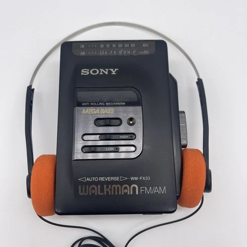Sony Walkman WM-FX33 FM/AM Cassette Player (Serviced & Cleaned)