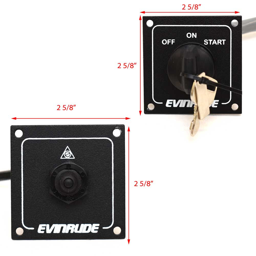 Evinrude Johnson Boat Ignition Switch Panel 0779541 Triton Icon II