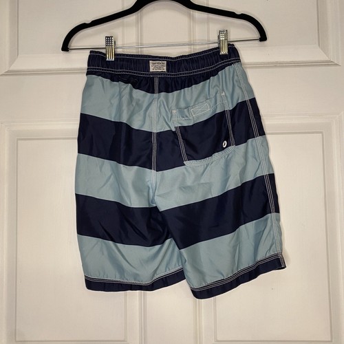 GapKids Blue Stripes Bathing Suit Swim Trunks Lined Size Large 10 - Picture 2 of 7