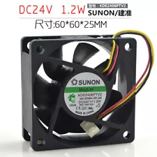 SUNON 6025 6cm KDE2406PTV2 24V 1.2W 3-wire inverter fan