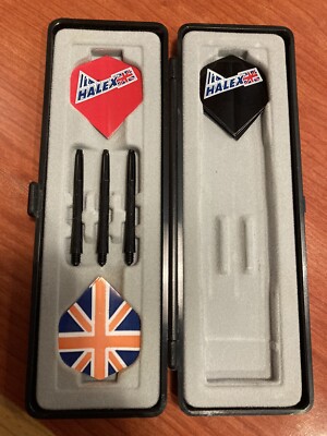 Halex Brass Darts 24grms Made In England With Carrying Case