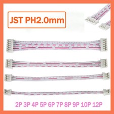 JST-PH 2.0mm Pitch Female to Female Connector Cable Wires 2/3/4/5/6/7/8/10 Pin