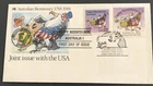 Australia FDC 1988 Australian Bicentenary Joint Issue with USA