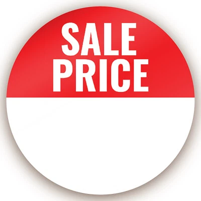 STONE MELON Sale Price Point / Reduced Labels / Shop Stickers - Red - 144