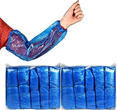 SUPERTOUCH Disposable arm sleeves arm protection over sleeve waterproof oilproof Blue PE