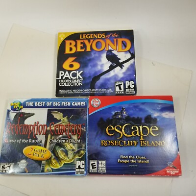 Lot of 3x Redemption Escape Legends of Dreams: A Hidden Objects Collection (PC)