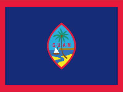 Blechschild 30x40 Guam Flagge Länder National Fahne Ozeanien  Wand Deko Bar Knei