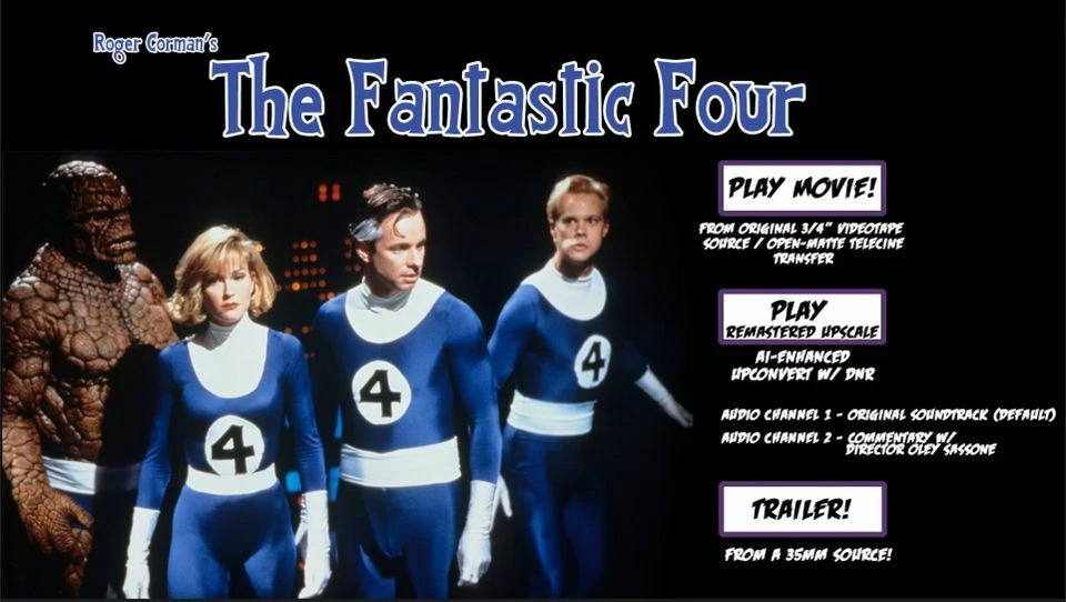 DOOMED / FANTASTIC FOUR (94) Bundle Audio Commentary Edition BLU-RAY *Free Ship* - Image 4 of 4