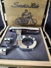 Porta cigarros para moto cromados, anodizados mate negro y anodizados mate plata