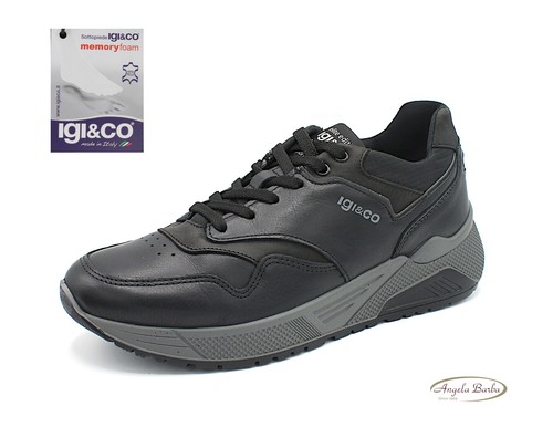Igi \u0026 Co scarpe da uomo invernali sneakers in pelle memory foam casual e  igi\u0026co | eBay