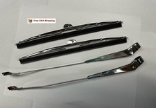 Fits 1947-1953 Chevrolet Truck Wiper Arms Blades 4pc Set Free Shipping